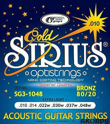 GORSTRINGS SIRIUS Gold SG3-1048  .010-048w - 1