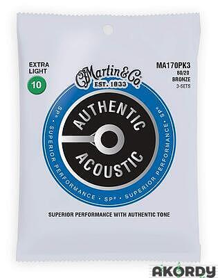 MARTIN Authentic SP 80/20 .010/.047 3-Pack - 1