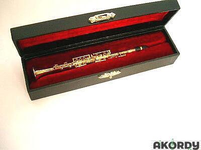 Miniatura klarinet zlatý